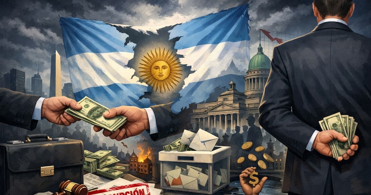 Una encuesta de AtlasIntel y Bloomberg muestra que casi el 50% de los argentinos ven a la corrupción como el principal problema - Infobae
